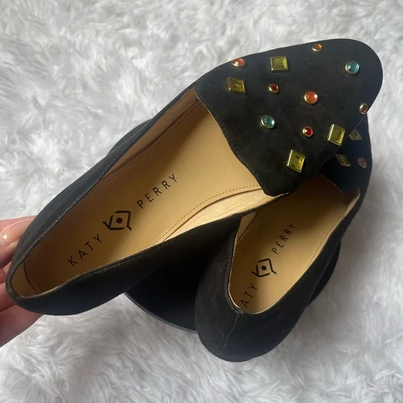 Katy Perry - “ The Turner” Black Flats - Picture 7 of 11